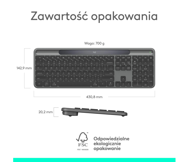LOGITECH K980 Signature Slim Solar+ 920-013764 - 1367125 - zdjęcie 13